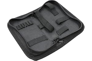 LETUXAAMZ Bolsa de Almacenamiento Herramientas y Tela Oxford Resistente al Agua Electricista Carpintero Mecánico kit Reparación con Cremallera Para Relojes Enrollable Lona Bolsillos Multifuncional