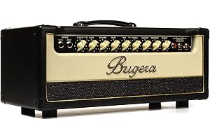 Bugera V22HD INFINIUM Testata amplificatore valvolare vintage da 22 Watt a 2 canali con moltiplicatore di durata del tubo INFINIUM e riverbero