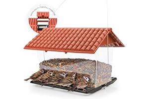 WILDLIFE HOME Nichoir à Oiseaux XL à Suspendre pour Oiseaux Sauvages, mangeoire pour Nourriture pour Oiseaux, mangeoire résistante aux intempéries pour Jardin et Balcon