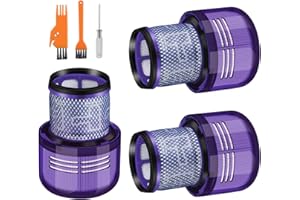 DODUOS 3 Stück Ersatzteile Filter für Dyson V11 V15 SV14, Waschbar Filter Zubehör für Dyson V11 V15 SV14 Absolute Animal Detect Torque Drive & Reinigungsbürste,Ersetzen Sie No.DY-970013-02