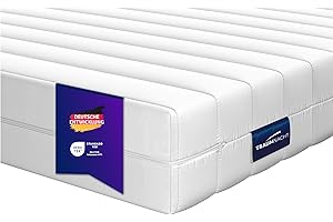 ‎TRAUMNACHT Traumnacht Basic 2 in 1 Duo - orthopädische 7- Zonen Kaltschaummatratze, Härtegrad 2 und 3, Öko-Tex zertifiziert 90 x 200 cm, Höhe 12 cm, produziert nach deutschem Qualitätsstandard