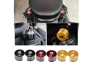TAZGANTAX Tappo decorativo per rivestimento dell'ammortizzatore posteriore per moto, compatibile con Rebel 500 Rebel 300 Rebel CMX 500 CMX300 CMX 500 300 2017 2018 2019 2020 2021 2022 Accessori (Nero)