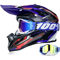 Casco Motocross Unisex Completo Con Occhiali, Guanti E Maschera - Per Bambini E Giovani - DOT/ECE