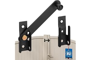 KOTARBAU® Överfallsregel lås för fönsterdörr 120 mm Lås för dubbla grindar Svart Pulverlackad