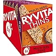 Ryvita Multiseed Thins | Dipping, Snacking, Sharing | High Fibre | Healthy | 6 PACKS of 125g