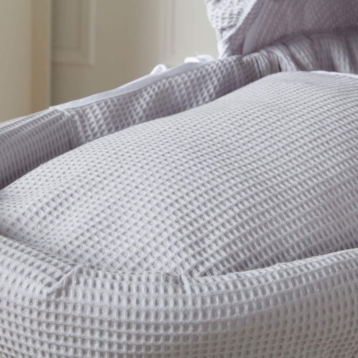 grey waffle moses basket