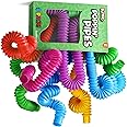 BUNMO Stocking Stuffers for Kids - Pop Tubes - Sensory Toys - Stocking Stuffers - Toddler Toys - Imaginative Play & Stimulating Creative Learning - Non-Mouthable Toy 3+ - 8 Pack Large