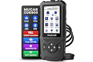 mucar CDE900 2+32G OBD2 Scanner Universal OBD II Code Reader, Extra Subscribe ECM+TCM+ABS+SRS 4 Systems and 28 Reset Car Diagnostic Tool Engine Code Reader