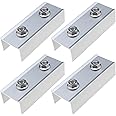 ECSiNG 4PCS C-Profile Connector PV Solar Panels Rail Connector 45 x 30 x 120mm for PV Rails 40 x 40 mm Photovoltaic Solar Module Mount for Mounting Aluminium Profiles