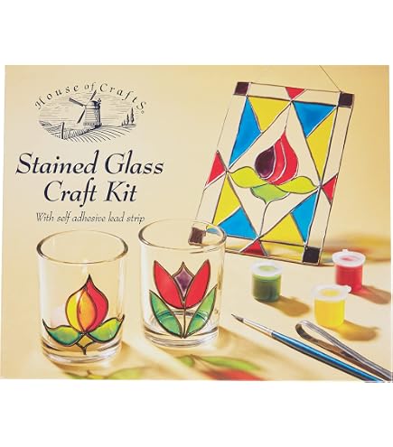 Kit Hobby Craft HOUSE HC480 Starter Set - Regalo Creativo Con Mosaico, Vetro, PVA, Malta E Portagioie - 2