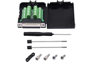 CERRXIAN Adaptador DB25 RS-232 Interfaz serie Conector DB25 (hembra)