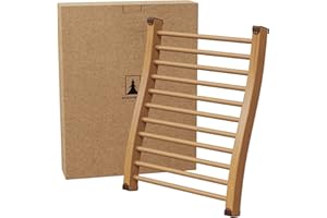 Northwood Sauna - Sauna Backrest - Handmade from Canadian Red Cedar Wood - Ergonomic S-Shape Back Support & Non-Slip Pads