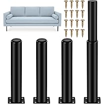 Piedini Regolabili Per Mobili - 2 Pezzi, Altezza 25-42 Cm, Con Gommini Antiscivolo, Bianchi, Ideali Per Letti E Divani - Foto 3