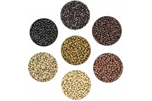YANTAISIYU 500 szt. 2,5 mm Nano Rings Beads Micro Rings Beads Hair Extension Beads (szary blond)
