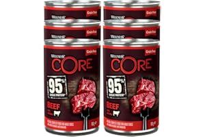 Wellness CORE 95% Beef & Broccoli, Pâtée pour Chien, 100% Naturelle, Haute Teneur en Viande, Bœuf & Broccoli, 6 x 400 g