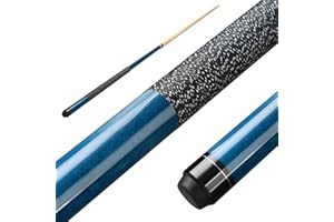 ASMPCUE Stecca da Biliardo da 58 Pollici Hardwood Pool Cue 13 mm Punte per Giocatori di Biliardo Professionisti, 1/2 Stecche per Biliardo Tavolo Sport