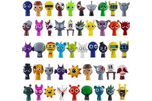 Kouipoie Sprunki zestaw zabawkowych figurek, kolorowe figurki Sprunki Action dla dzieci i dorosłych, graczy i dekoracja, idealne na Boże Narodzenie i urodziny (48 szt.)