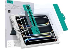 ESR 2 Pezzi Pellicola Protettiva per iPad Pro 11 Pollici M5/M4 (2025/2024), Vetro Temperato, Protezioni per lo Schermo con Supporto di facile applicazione, Resistente ai graffi, Chiarezza HD