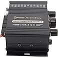 AK160BT Bluetooth 5.0 Stereo Audio 2 Channel Amplifier Receiver, 20W X 2 Digital Audio Amp for Home Speakers, Karaoke, Theater, Car Radio Systems, with Bass and Treble Control