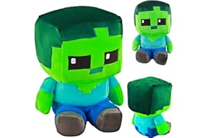 KEVRDRT Plush Personaggio Creeper,Creeper Peluche Doll, Mine-craft Peluche Giocattoli, Miner Soft Peluche Simpatico,Creeper Peluche Giocattolo Farcito, Mine-craft Basic Plush Personaggio Creeper (jiangshi)