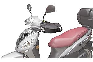 OJ C011 Micro Pro Hand- Set Coprimani Universale, 100% Poliestere spalmato con tecnologia wind resistance, Compatibile con Scooter, Maxi scooter e Moto, Nero, Taglia Unica