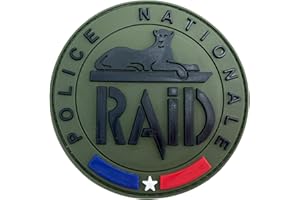 PATCH NATION Polizia Nazionale SWAT Raid Emblema Cosplay Airsoft PVC Fan Patch Toppa (Verde)