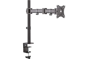 RICOO Support pour écran PC TS5711 Orientable Inclinable Moniteur 01.12.2029 Pouces (30-74cm) Fix ation de Bureau Pince de Table VESA