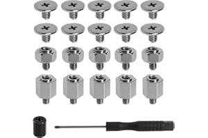 VGOL Kit de Montage de Vis M.2 SSD NVMe Kit de Vis de Carte Mère PC Compatible avec ASUS Cartes Mères avec Goujon et Tournevis Pièces d'ordinateur