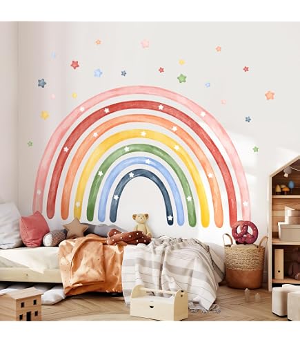 HGDESIGN Adesivo Da Parete Per Cameretta – Buco Di Topolino Luminoso, 9x9 Cm, Rimovibile