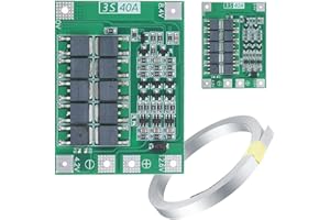 DAOKAI Batterie Schutzplatine,2 Stück 40A 3S PCB BMS-Schutzplatine 12V Lithium-Batterieladegerät Schutzplatine Enhanced Edition mit Nickelstreifen