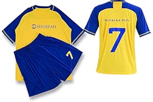 VEGAS FC Bambini, Maglie Calcio, Abbigliamento Sportivo Unisex, Kit Calcio, Maglie Pantaloncini Allenamento Ragazzi, Abbigliamento Sportivo