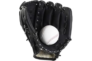 Wonninek Baseball frappeur de Sport avec Cuir PU de Baseball Réglable et Confortable 10,5 Pouces Lancer à Droite