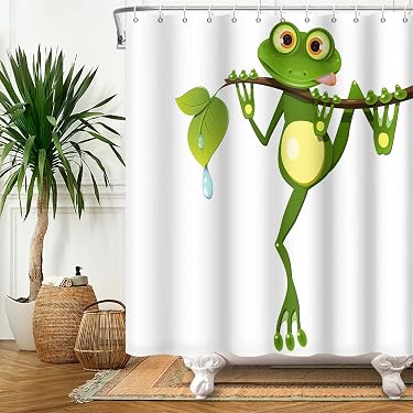 Duschvorhang Weltkarte - 183 X 183 Cm, Polyester, Wasserabweisend, Mit Haken, Pädagogisches Design Für Kinder