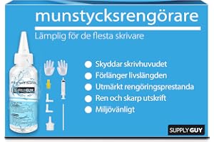 Supply Guy 8-pack munstycksrengörare, skrivhuvudsrengörare, multipack för bläckstråleskrivare med skrivhuvud - kompatibel med