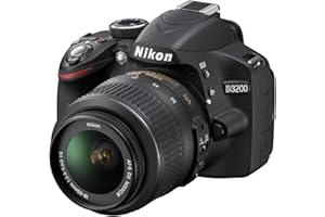Nikon D3200 Digital SLR Camera with 18-55mm VR Lens Kit - Black (24.2MP) 3 inch LCD (Renewed)