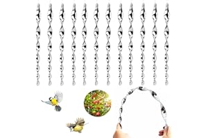 Tuofang 12 Stück Reflektierende Vogelschreck, Reflektierende Windspirale Vogelabwehr, Specht Abwehr, Vogelabwehr zur Halten Sie Vögel Weg von Ihrem Haus für Dekoration Ideal für Haus & Garten