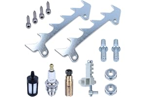 Adefol Artiglio a Catena Kit di Pezzi per Stihl MS170 MS180 017 018 Motosega, Artiglio + Filtro Olio + Pompa Olio + Tendicatena + Candela + Borchie e Dadi Ricambi Accessori 10 in 1