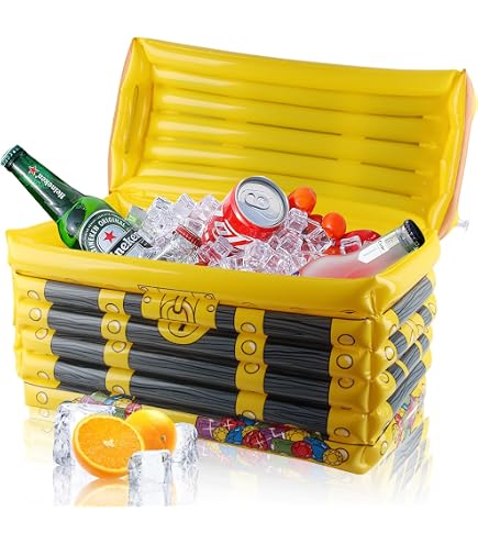 Lot De 4 Perroquets Gonflables Géants 58x75 Cm – Déco Tropicale Piscine, Plage, Fête Hawaïenne, Accessoire Pirate Halloween Et Anniversaire