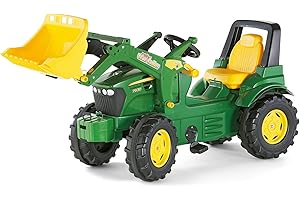 Rolly Toys rollyFarmtrac John Deere 7930 (veicolo a pedali per bambini a partire dai tre anni, pneumatici silenziosi, sedile regolabile, trattore) S2671002 710027