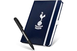Tottenham Hotspur F.C. Stationery Set with Notebook & Ballpoint Pen Stationery Supplies Work Office Gifts for Men