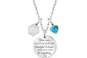 HEYEJET Birthday Gifts for Women Girls Charm Birthday Necklace for 10th - 19th 21st 25th 30th 35th 40th 45th 50th 60th Birthday Gifts for Daughter Niece Sister Friend Mun Aunt