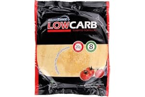‎CARBZONE Low Carb Tortillas Kohlenhydratarm - Tomato, 8x2 Stück - Carbzone 2er Pack (2 x 320 g) - Keto