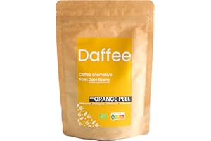 Daffee - Natural Coffee Alternative From Ground Organic Date Beans With Orange Peels | Caffeine Free Coffee Substitute - No CAF | Nutri Score A (125, Grams)