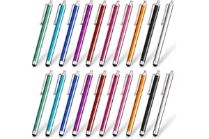 homEdge Lápiz Stylus Set de 20 Paquetes, Pantalla táctil capacitiva Universal para iPad, iPhone, Samsung, Kindle Resistente