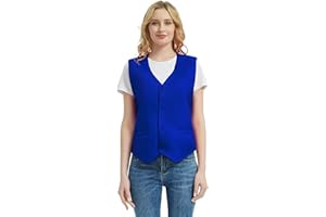 Top Tie Gilet da Uomo, Canottiera Unisex con Bottoni, Smanicato Gilet per commesso del supermercato e volontari