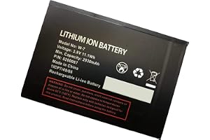 Backupower ersättning W-7 3,8 V 2930 mAh batteri kompatibel med Netgear W-7 Telstra Advance III (Netgear 810S), Advanced II (