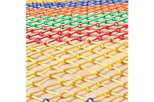 LPLND Safety net Kids rope netting Climbing Rope Net Stairs Balcony Safety Net Indoor And Outdoor Railing Hanging Net Fence Net Cat Net Hanging Clothes Net Retro Bar Decoration Net (Size:1*2m(3*7ft))