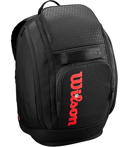WILSON Super Tour 2025 Sac De Sport Tennis Rouge/Blanc Taille S - Jusqu'à 2 Raquettes
