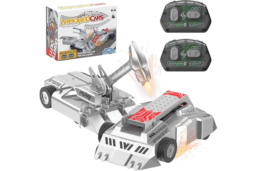 Azazaza Remote Control Battle Robots, Two-Player Battle Robot Wars Toys, 2.4 GHz Wireless RC Fighting Robots Mech Cars, Ultimate Battlebots STEM Boxing Toy for Adults & Kids 3 4 5 6 7 8 9
