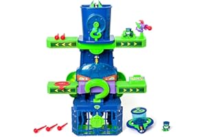 SUPERTHINGS RIVALS OF KABOOM SUPERTHINGS KAZOOM Power – Enigma Tower. Torre de Enigma de la Serie de TV “Kazoom Power”. Contiene 1 Enigma Tower,1 Enigma Exclusivo,1 aeronave,1 prisión,1 catapulta,1 Disparador y 3 proyectiles